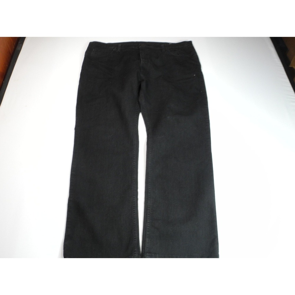 Dickies Jeans Mens 44x30 Black Relaxed Fit Straight Leg Denim Workwear Pants